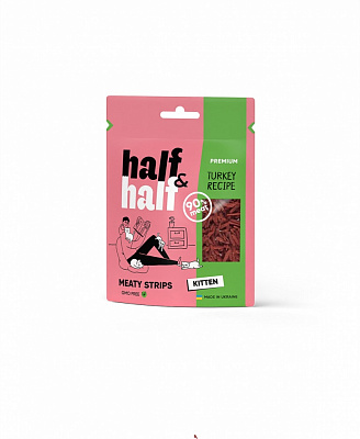 Лакомство для котят Half&Half индейка 50 г
