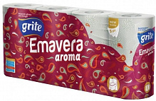 Туалетная бумага туалетная бумага Grite Emavera aroma трехслойная 8 шт.