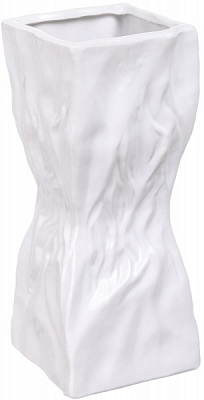 Ваза керамічна біла Squeezed 11,5х28 см