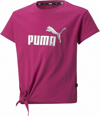 Футболка Puma ESS+ Logo Knotted Tee 84695614 р.164 малиновий