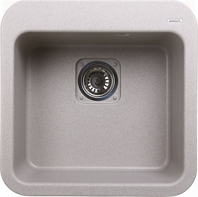 Мойка для кухни ScandiSPA Cube 500 бежевая с сифоном 