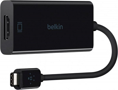 Адаптер Belkin HDMI 0,1 м чорний (F2CU038btBLK) USB-C,HDMI,4K,60HZ