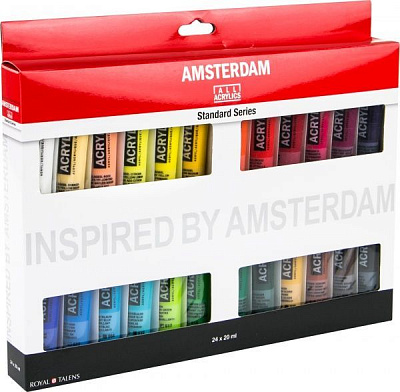 Набор красок акриловых 24 цвета 20 мл Amsterdam Standart Royal Talens