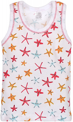 Майка для девочек для девочек Татошка р.92 белый с рисунком 2505228мзі 