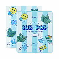 Маска для лица Koelf Ice-Pop Гидрогелевая с мятой и содой 30 г 1 шт.