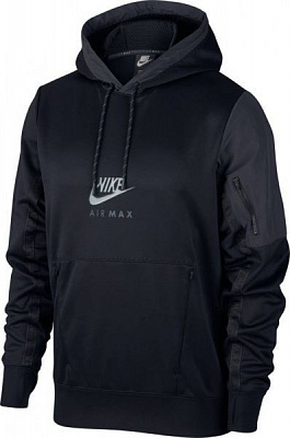Джемпер Nike M NSW AIR MAX PK PO HOODIE CU0115-010 р. XL чорний