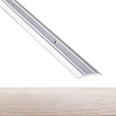 Поріжок алюмінієвий 5-А Лугалпроф профільований з отворами 3x25x900 мм дуб білий