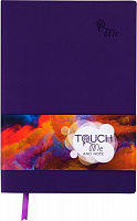 Блокнот недатированный фиолетовый линия Buromax Touch me A5 BM.295202-07