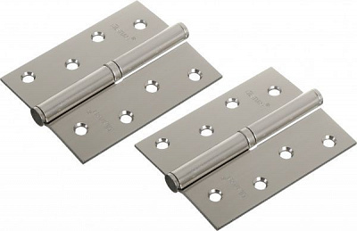 Петля дверная 100x80x3 мм матовый никель левая 2 шт