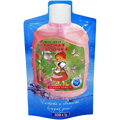 Крем-мило Фитодоктор Червона Шапочка з D-пантенолом дой-пак 300 мл