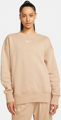 Світшот Nike W NSW PHNX FLC CREW OS DQ5733-200 р. XL бежевий