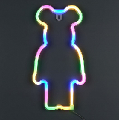 Неонова вивіска Luna LUDS-NEO-57 Mouse теплий білий/синій/рожевий/зелений