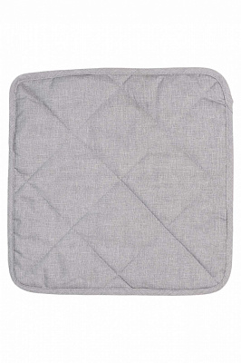 Чохол для стільця 35х35 Листя сірий однотон Прованс