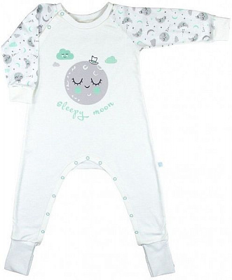 Комбинезон Baby Veres Sleepy Moon р.104 бежевый с рисунком 