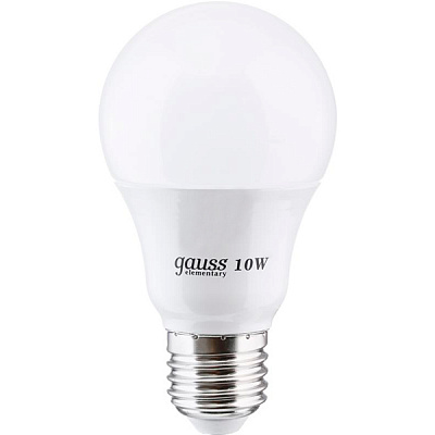 Лампа LED Gauss Elementary A60 10 Вт E27 2700К 2 шт