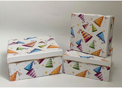 Коробка подарочная UFO W2553 25x25x12 см Party