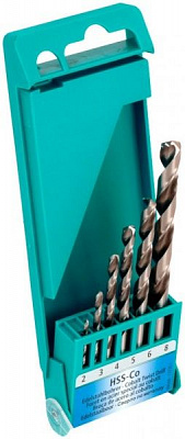 Набір свердел по металу Heller HSS-Cobalt 2-8 мм 6 шт. 17735