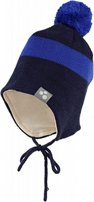 Шапка HUPPA Вязаная VIIRO 1, L р.55-57 синий 83620100-70086-00L 