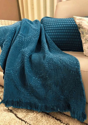 Плед Tejo 130x170 см темная лазурь La Nuit 