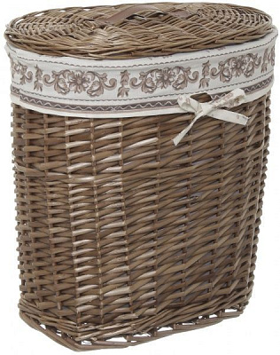 Корзина плетеная с текстилем 44х30х48 см HQ13-52CD-2 