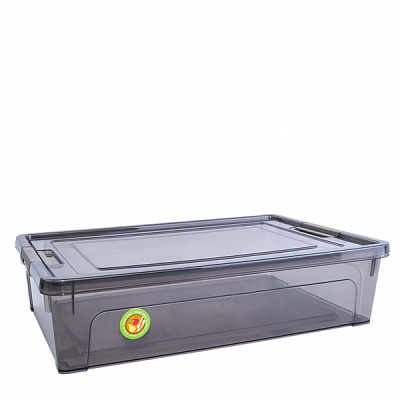 Ящик для зберігання Алеана 123082 Smart Box 3,8л коричневий прозорий 75x320x245 мм