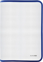 Папка-пенал пластикова на блискавці В5, фактура: тканина, синій E31645-02 Economix