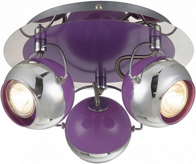 Спот Globo Splash 3x5 Вт GU10 фиолетовый 57887-3O 