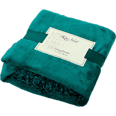 Плед La Nuit Fringe зеленый 140x180 см