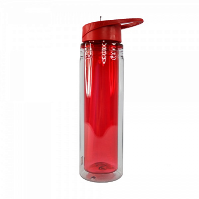 Пляшка Liquid 620 мл червоний Line Art