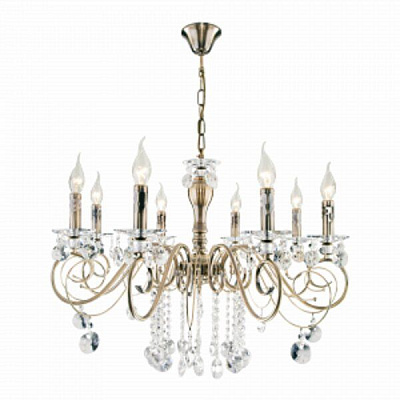 Люстра підвісна Strotskis Ravenna 8x60 Вт E14 антична бронза 10104/8