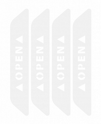 Светоотражающая наклейка LOOM Open LM-10078-white для твердых поверхностей