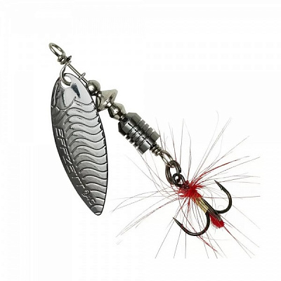 Блешня-обертова DAM 6 г EFFZETT UV-SPINNER С БОРОДКОЙ dark gun smoke