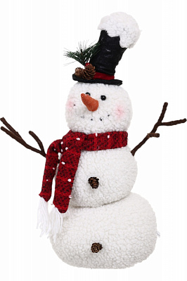 Декорация новогодняя Снеговик с шарфиком 21х44 см в ассортименте AZ225048AB