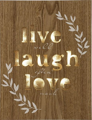 Декор настенный LED Live lough love 26x20 см 