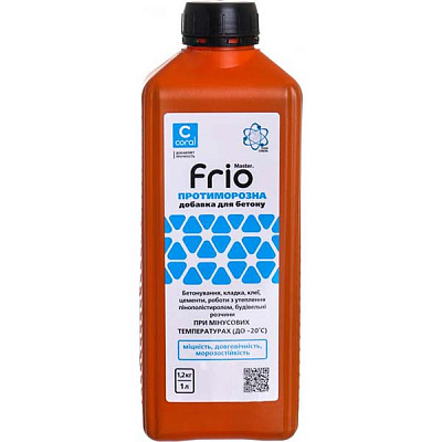 Противоморозная добавка Coral Master Frio 1 л