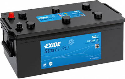 Аккумулятор автомобильный EXIDE Start PRO 6СТ-140 (EG1403) 140Ah 800A 12V «+» слева