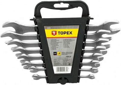 Набір ключів рожкових Topex 6-22 мм 35D656