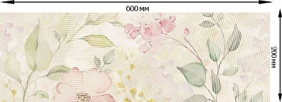 Плитка Allore Group Perla Floris Verde W\DEC M NR Glossy декор 20x60