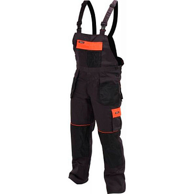 Полукомбинезон рабочий YATO р. M YT-80913 черный с оранжевым
