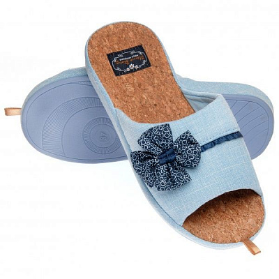 Тапки домашние Home Story р. 38 голубой 90704-14 