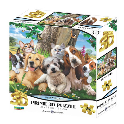 3D-пазл PRIME 3D 13737 Котята/Щенки 48 деталей