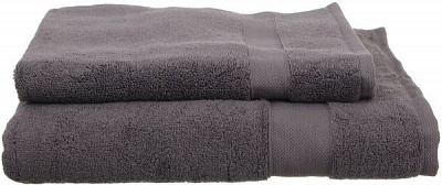 Полотенце махровое с бордюром 50x90 см серый La Nuit 