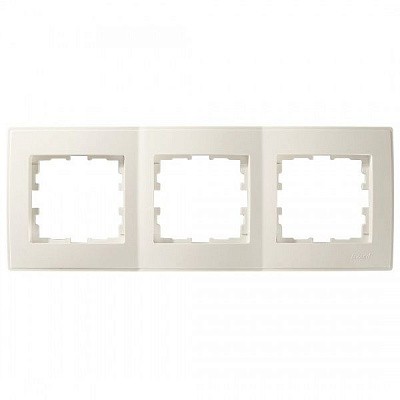 Рамка тримісна Lezard Lesya горизонтальна кремовий 705-0300-148