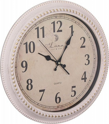 Часы настенные айвори 40.5x40.5x4.8 см Luna