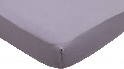 Простирадло на резинці трикотажне 159688 180x200 см світло-сірий Home Line