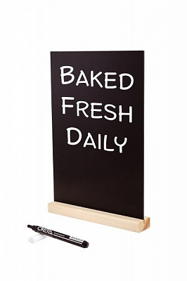 Тейбл-тент с маркерной доской А4, WOOD BASE # 2