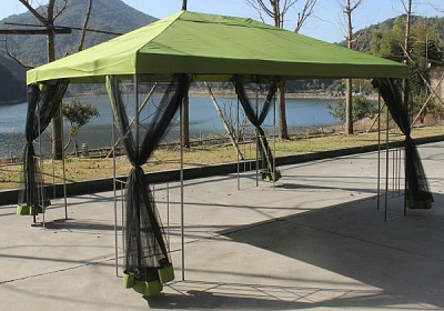 Павильон садовый Indigo 3x34x2,65 м DU171 оливковый