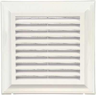Решетка Decor 140x140Bs пластик белый