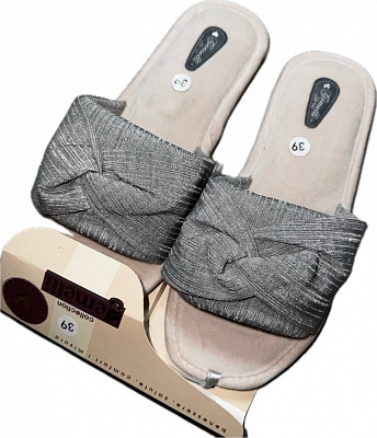 Капці домашні Gemelli Шафран р.38 сірий