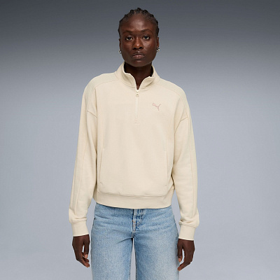 Джемпер Puma PUMA CLASS Relaxed Half-Zip Crew 69187387 р.M бежевый